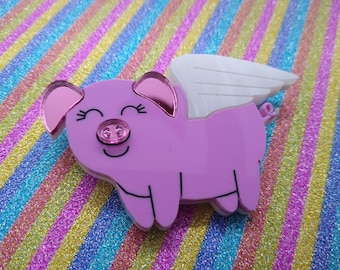 Pig brooch