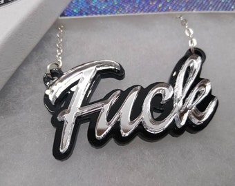 Fuck necklace (Silver)