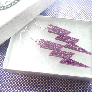 Lightning Bolt Uv Resin Mismatched Aesthetic Earrings Jewelry Earrings Valresa Com