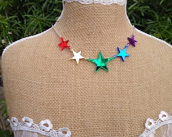 Rainbow Star Necklace