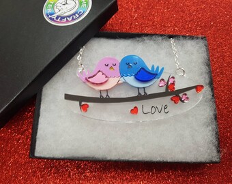 Lovebirds necklace