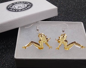 Mud flap girl earrings