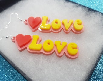 All you need is love earrings