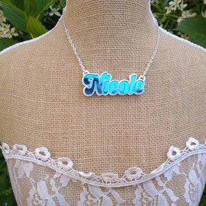 Name necklace,custom necklace,custom name necklace,personalised necklace,customized necklace,brooch,name brooch,customised brooch image 5