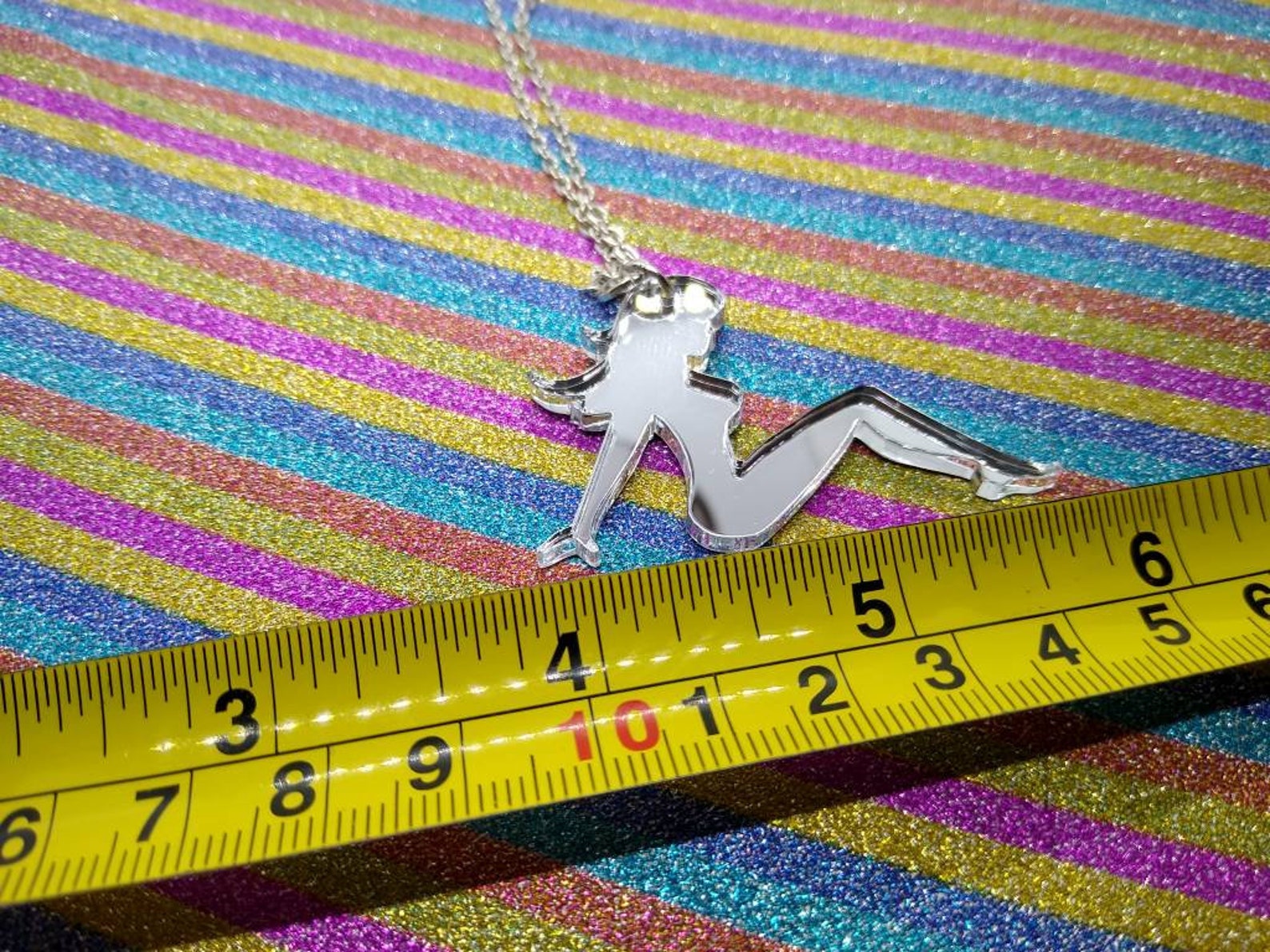 Mud Flap Girl Mud Flap Girl Necklace Acrylic Necklace Etsy