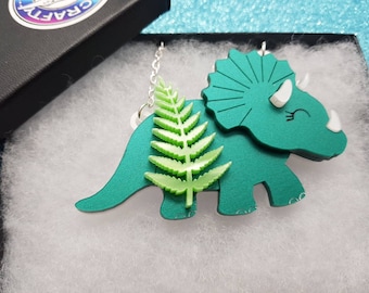 Triceratops Necklace