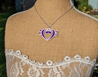 Bass Heart Necklace