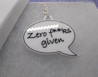 Zero F**ks Necklace