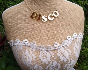 Disco Necklace Gold