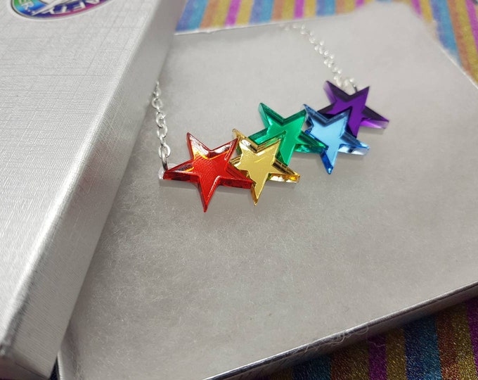 Featured listing image: Rainbow Star Necklace