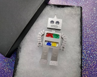 Robot Brooch