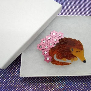 Pangolin,pangolin brooch,animal necklace,acrylic pin,acrylic jewelry, lasercut brooch,statement brooch,fun brooch,wildlife brooch,fun brooch