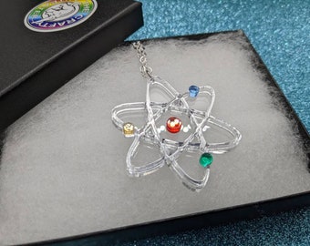 Atomic symbol necklace