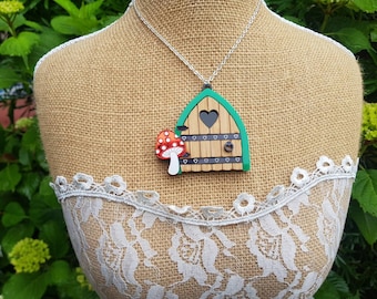 Fairy door necklace