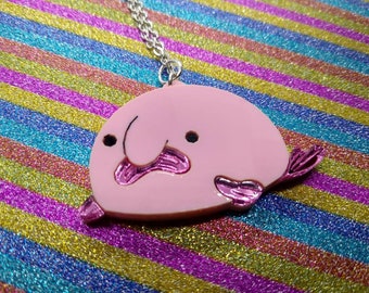 Blobfish necklace