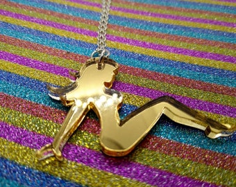 Mud Flap Girl Necklace