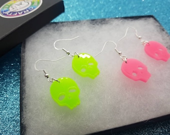 Neon Skull earrings