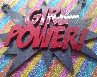 Girl power necklace