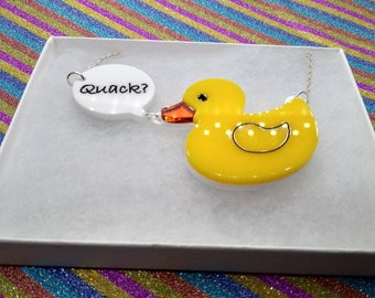 Duck necklace