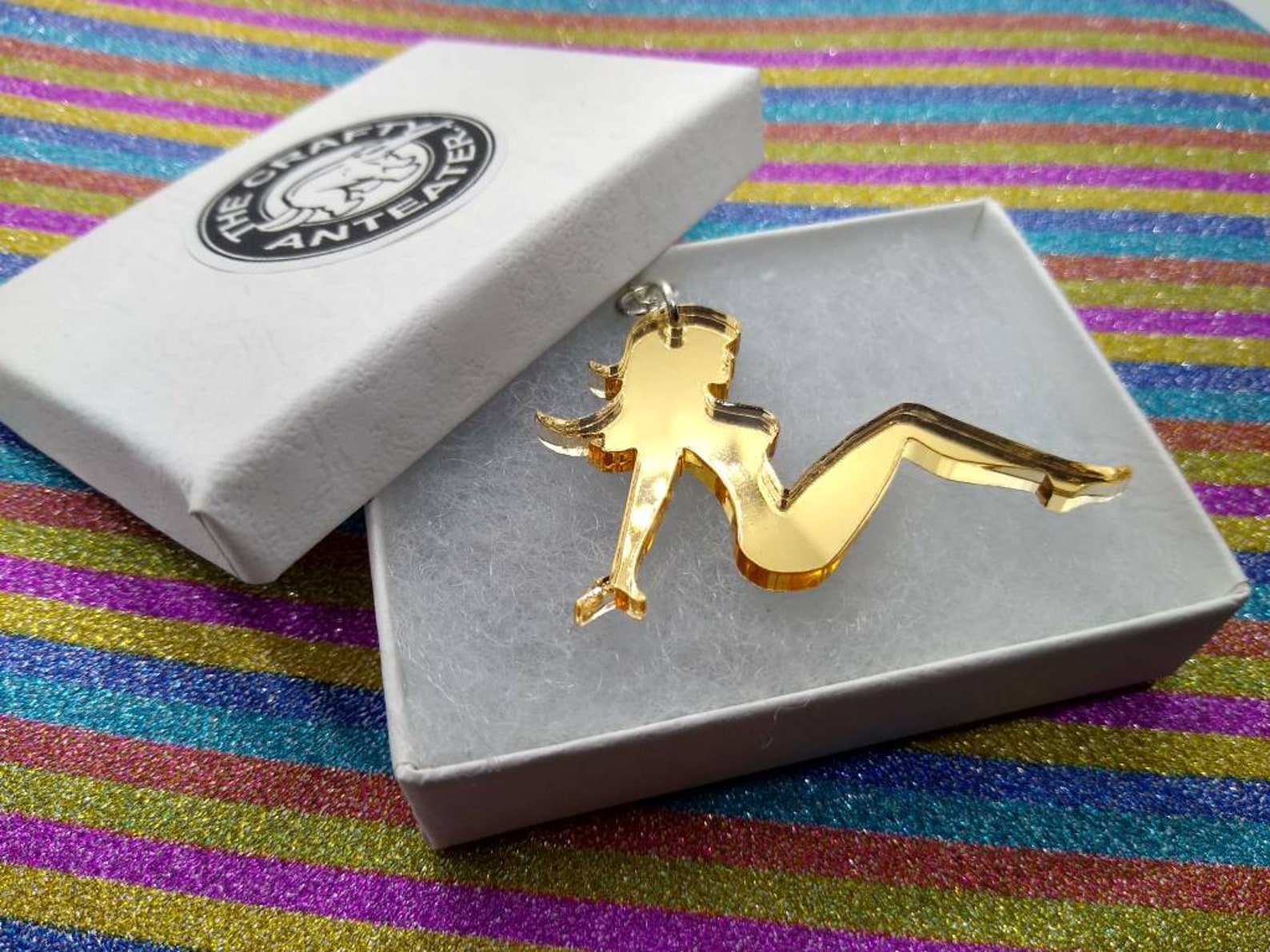 Mud Flap Girl Mud Flap Girl Necklace Acrylic Necklace Etsy