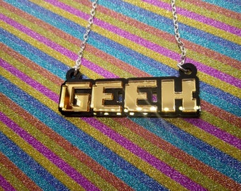 Geek Necklace (Gold)