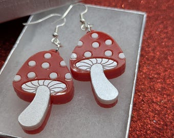 Toadstool earrings