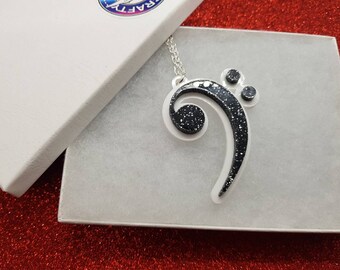 Bass Clef Necklace