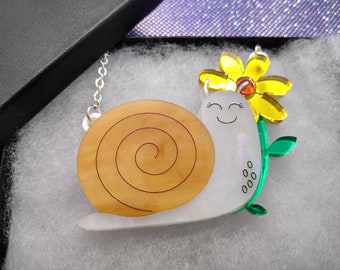 Snail necklace