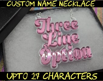 Name necklace,custom necklace,custom name necklace,personalised necklace,customized necklace,acrylic name necklace
