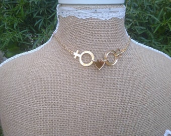 LGBT Necklace (Gold)