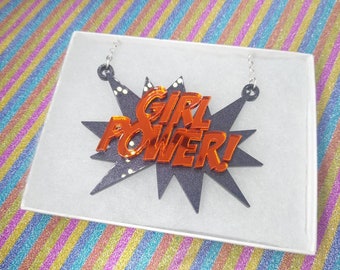 Girl power necklace