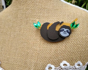 Sloth Brooch