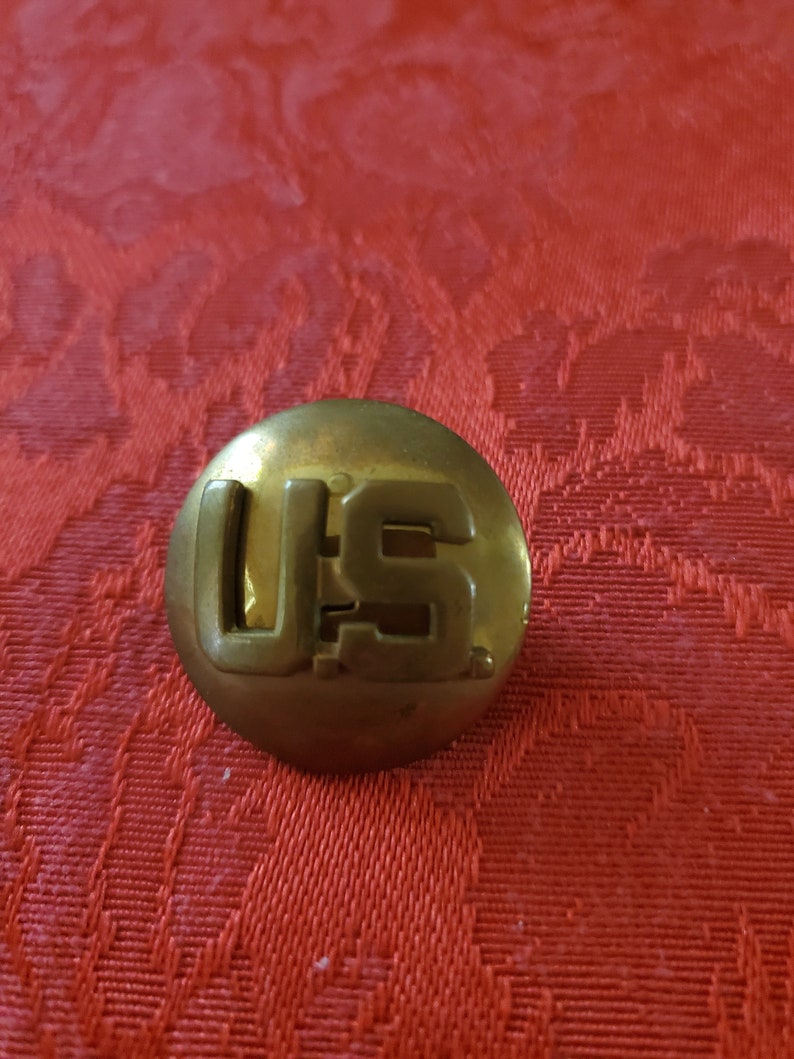 Vintage U.S. Military Brass Insignia Lapel Pin Etsy