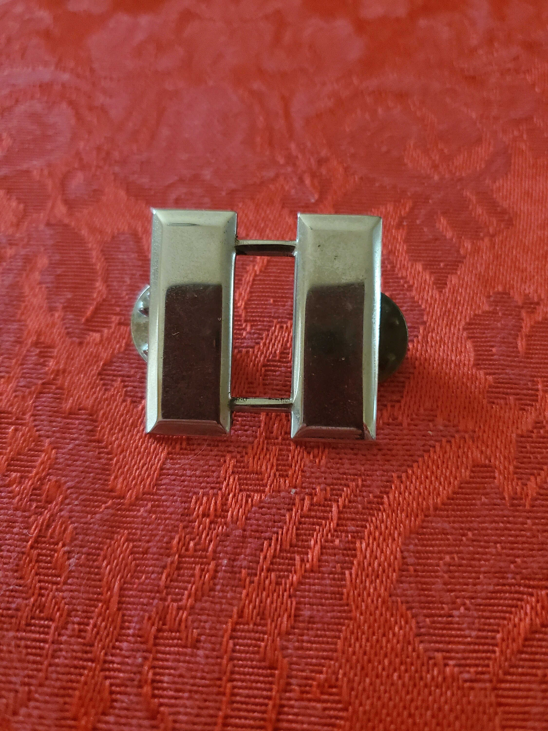 Vintage Sterling Silver Two Bar Military Captain's Rank V2 Etsy UK