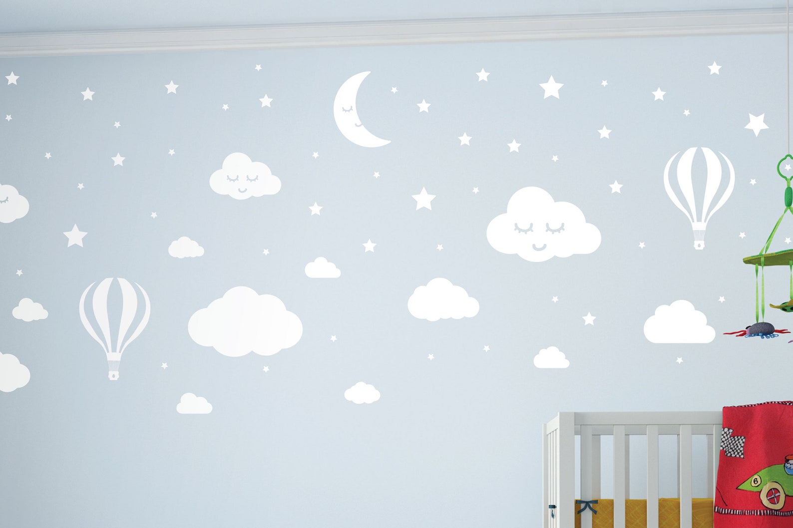 Sky Sticker Set for Nursery Decoration containing Vinyl Cloud Etsy