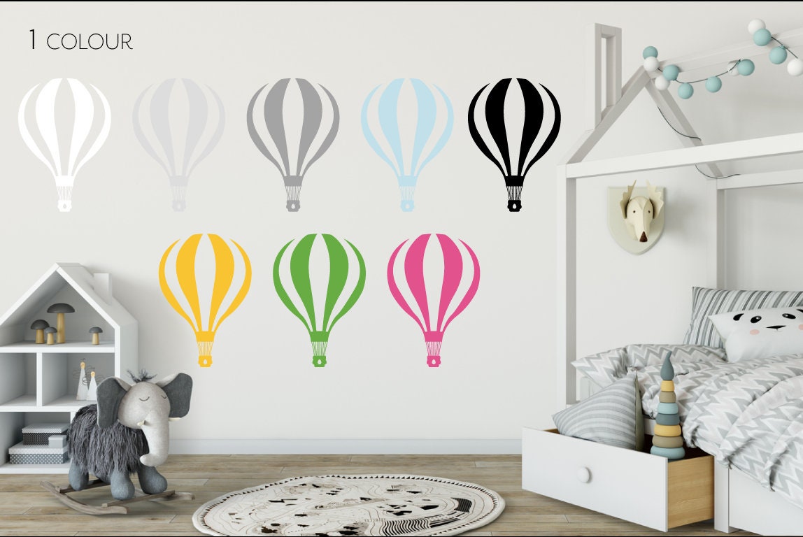 Hot Air Balloon Wall Decal for Nursery or Home Decorating Etsy