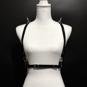 Harness chest spiked studs back & shoulders, vegan leather (biothane)