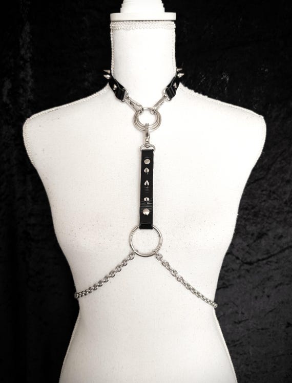 Modular studded gothic harness - 4 in 1
