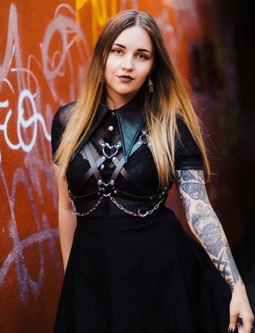 Gothic Leg Harness Etsy