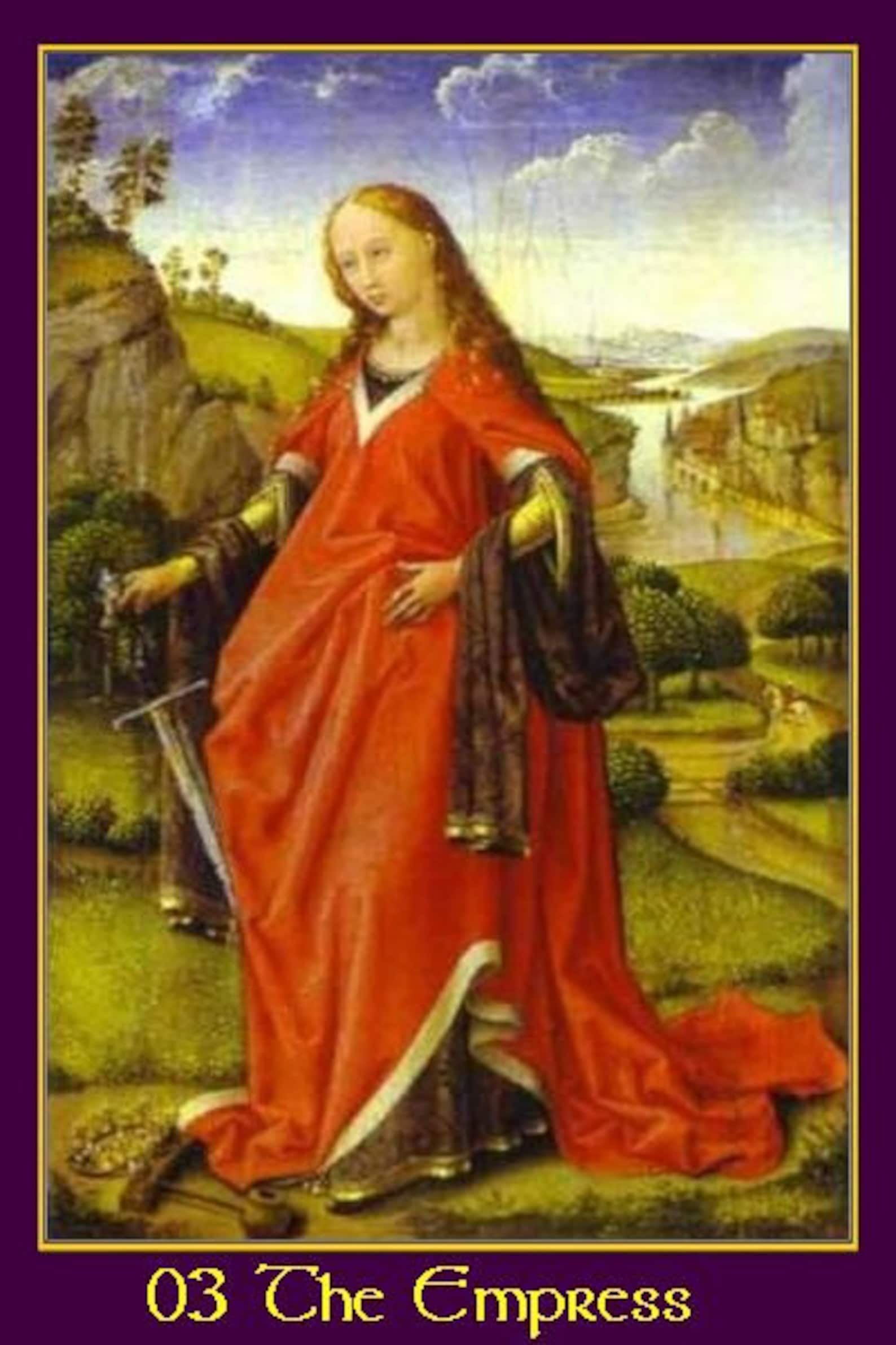 A Medieval Christian Tarot Digital Download Printable Deck More Gift