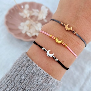 Handgemachtes Mond Armband | Halbmond Schmuck | Boho Armband | Verstellbares Armband