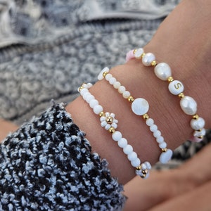 Bracciale margherita // Bracciale fiore // Gioielli Boho // Bracciale fiore // Gioielli festival // Bracciale margherita // Fatto a mano