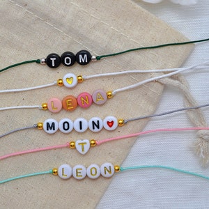 Pulsera personalizada // Pulsera con letras personalizadas // Pulsera personalizable // Pulsera con texto personalizado // Pulsera hecha a mano