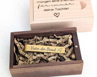 Spilla da cravatta personalizzata per matrimoni: regalo per il padre della sposa e il testimone dello sposo