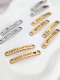 Engraved shoe tags for runners - Marathon gift, shoe tag for runners product logo