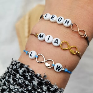 Pulsera Personalizada Signo Infinito I Regalo San Valentín I Pulsera Letra