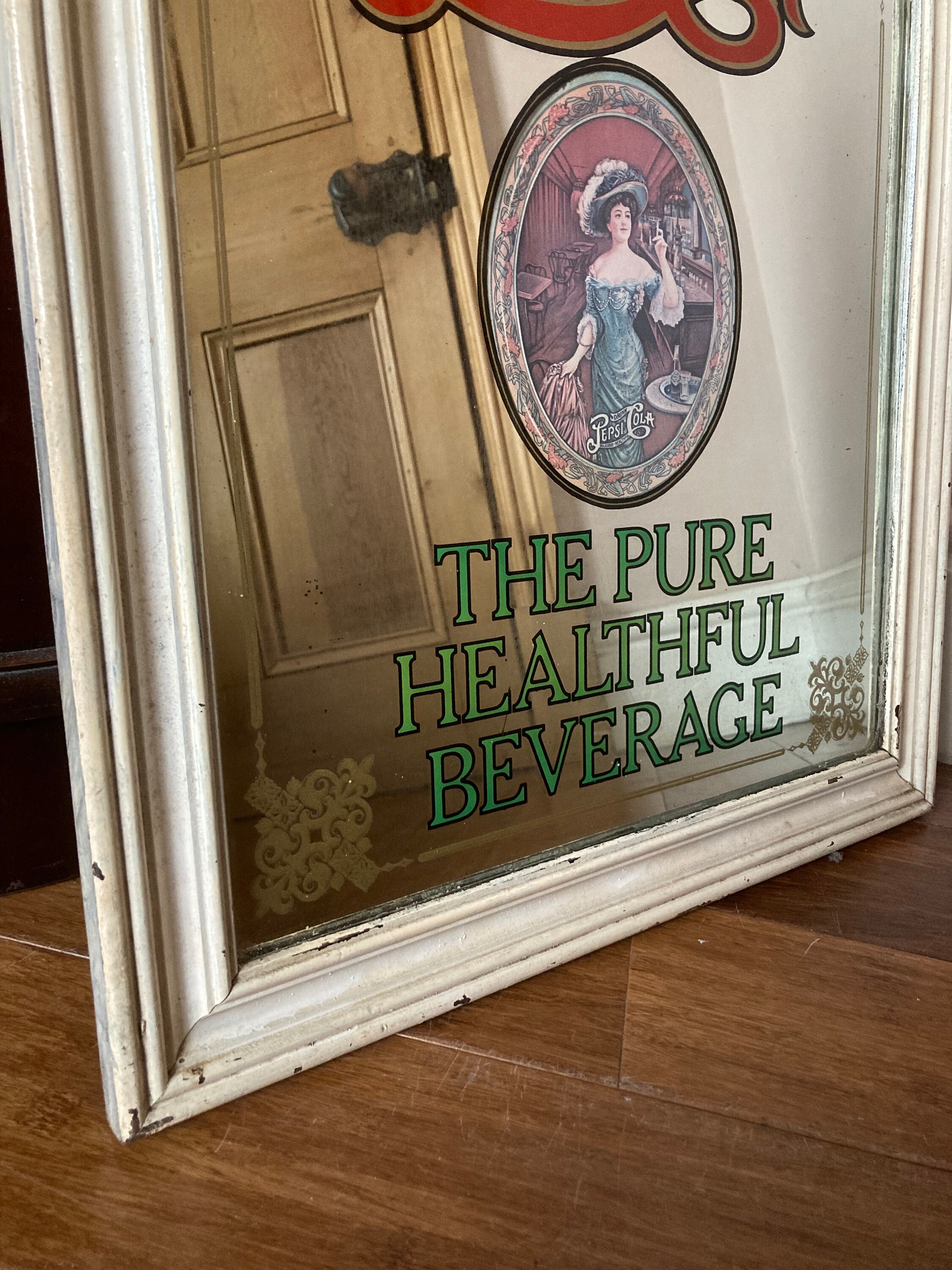 PEPSI-COLA 壁掛け　パブミラー　ビンテージ ペプシコーラ ヴィンテージパブミラー｜アンティーク雑貨