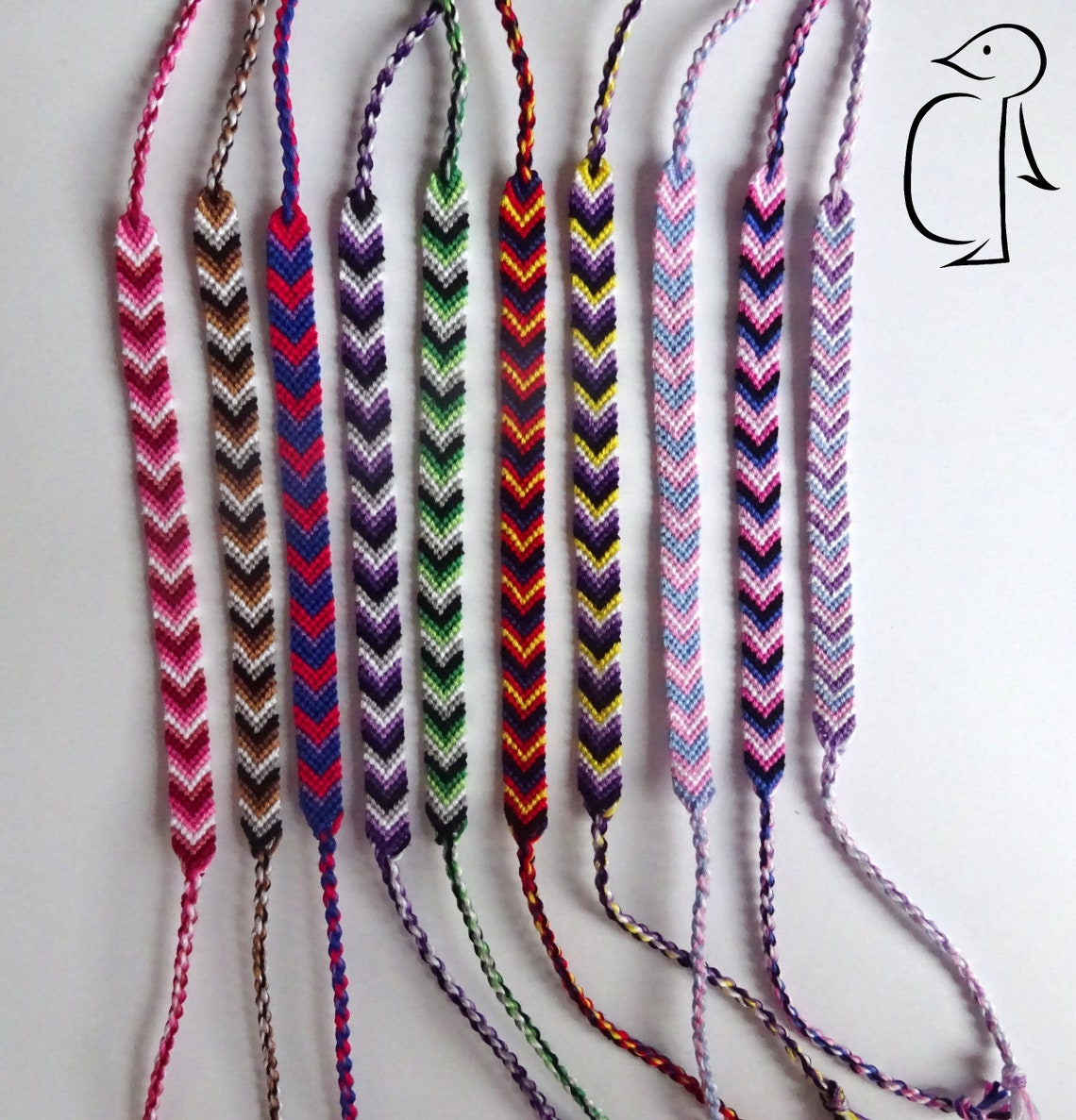 Made to Order Custom Pride Flag Friendship Bracelet Chevron Etsy