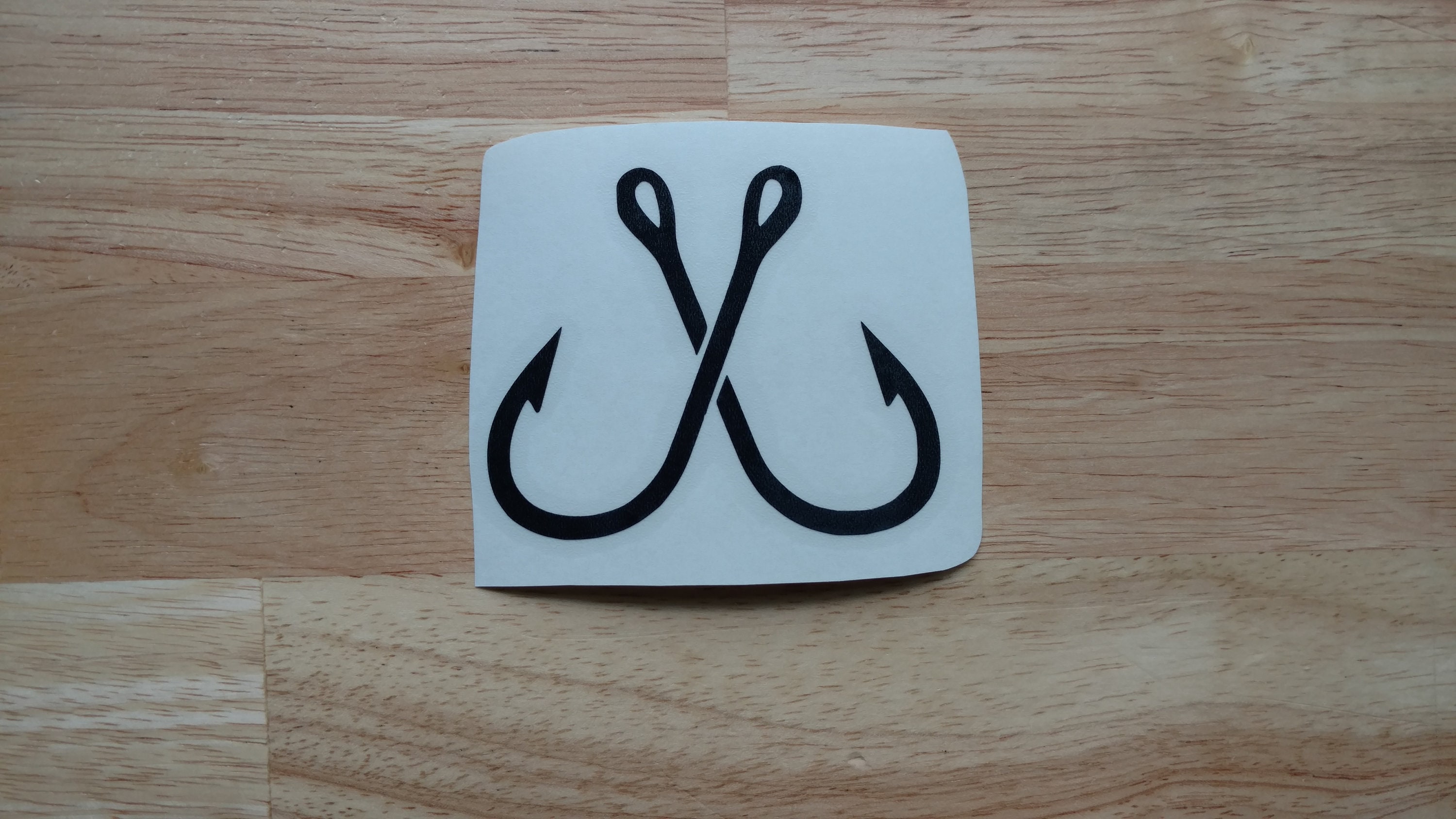 Fishing Hooks Fish Hook Sticker 13 sizes 22 colors to choose Etsy