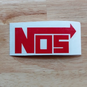 NOS Nitrous oxide Tool Box Decal Logo Fishing Vinyl Decal 22 colors 14 sizes Sticker Truck Phone Laptop Tumbler Window Sticker
